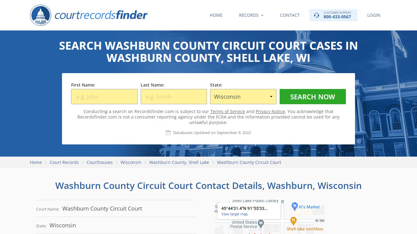 Washburn County Circuit Court Case Search - RecordsFinder